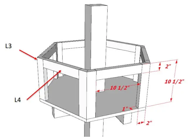add wall framing to dovecote