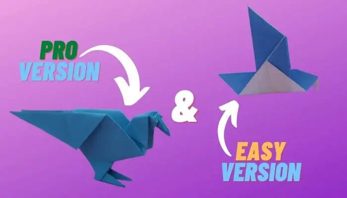 how to make origami pigeon