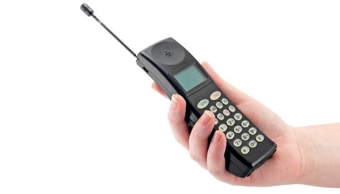 old heavy phone